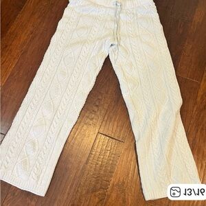 pj salvage blue cable lounge pants new large